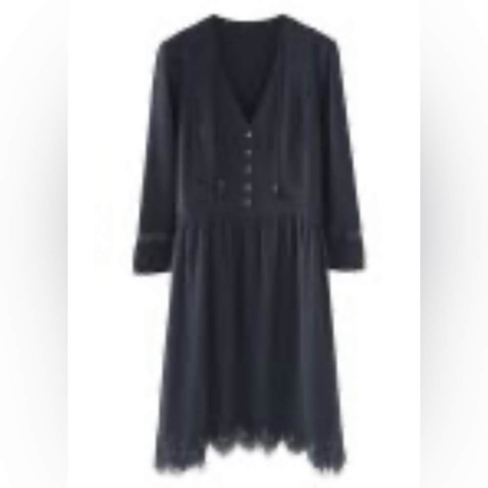 NWT Wrap London Sophie Dress in Ink, size 6.